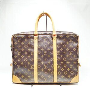 Louis Vuitton Porte Documents Voyage Brown Monogram Hand Bag mon646-102825